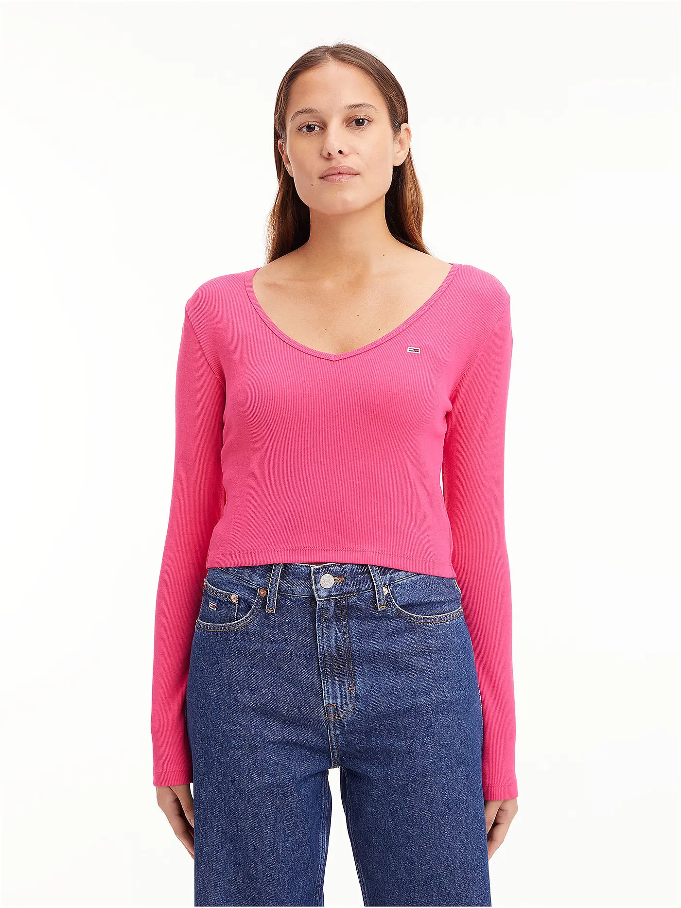 TOMMY JEANS | Langarmshirt Cropped Fit | 